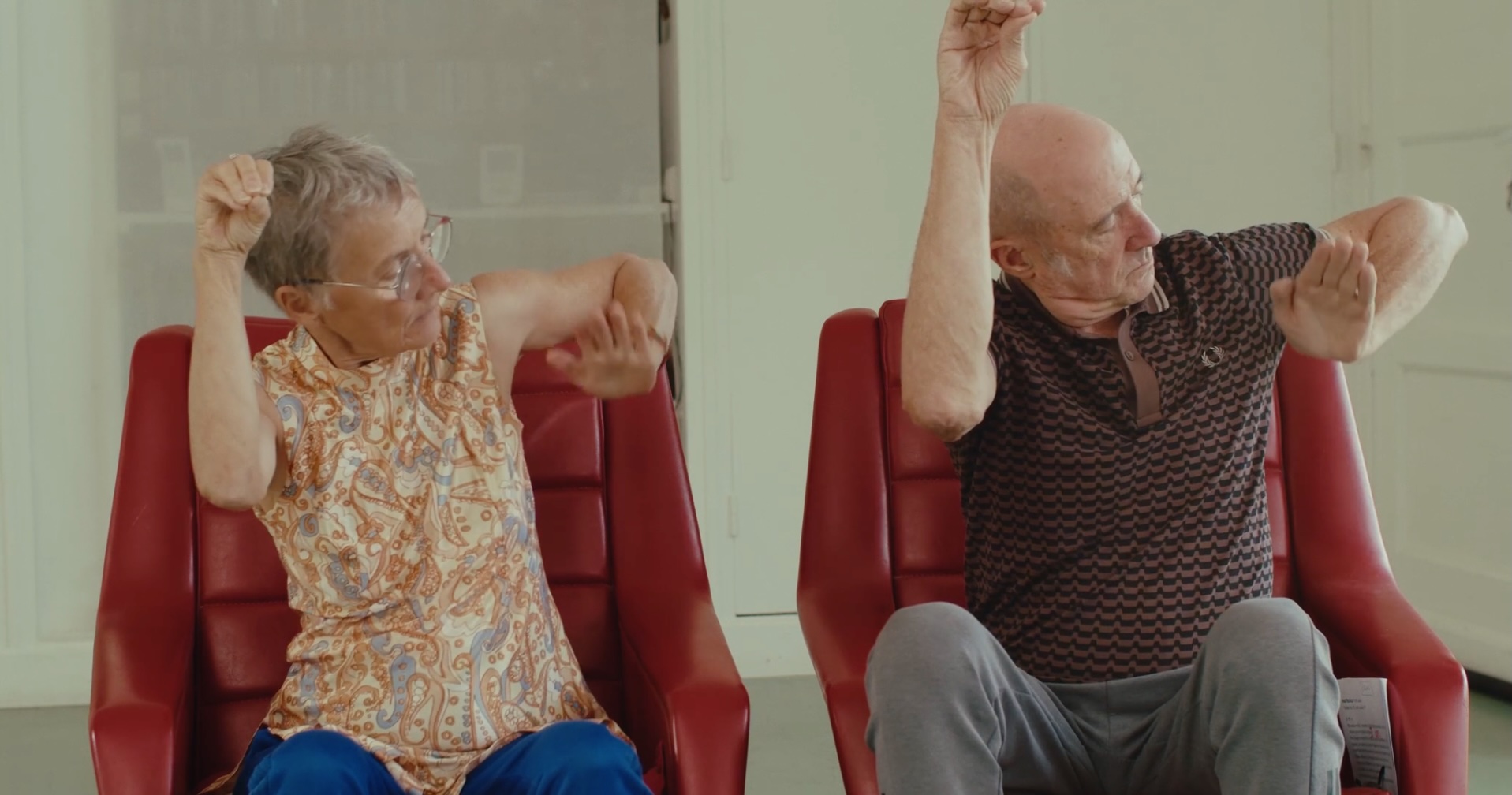 Laura et Bruno dans les fauteuils rouges